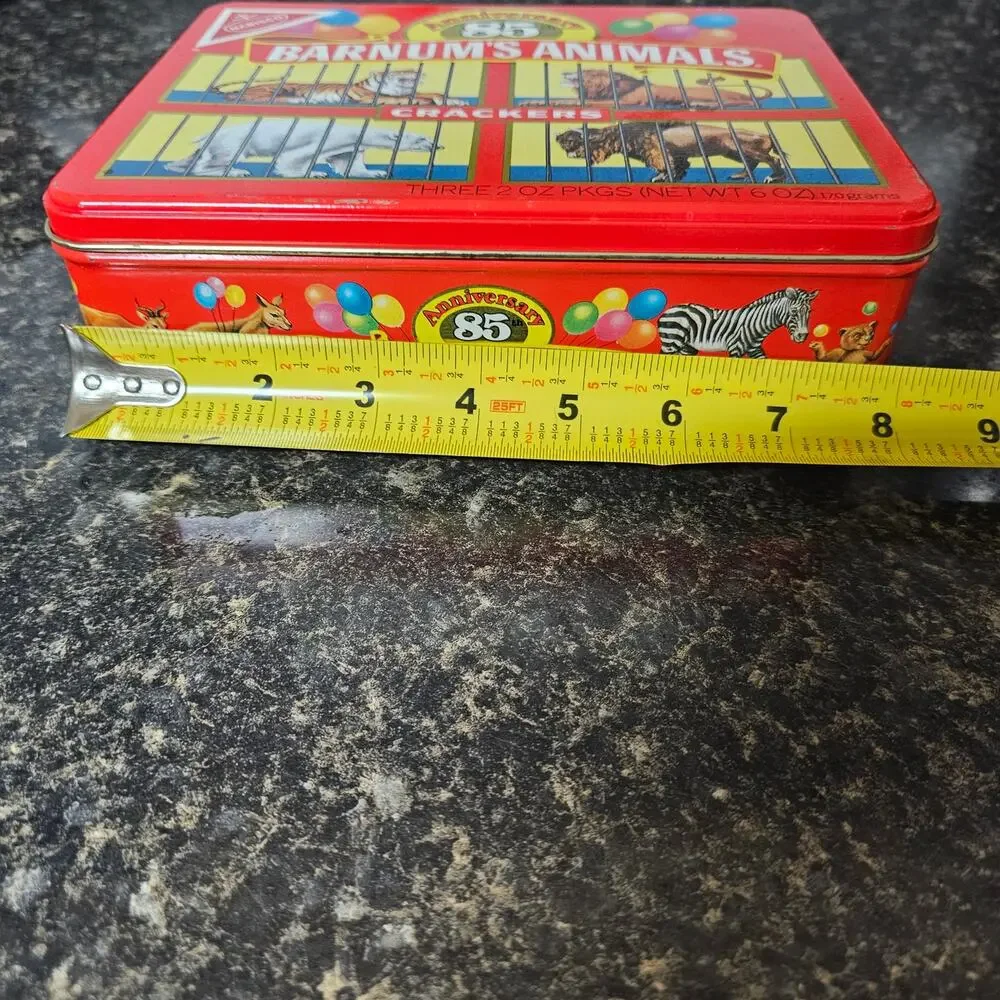 Vintage 1987 Nabisco Barnum's Animal Crackers 85th Anniversary Tin